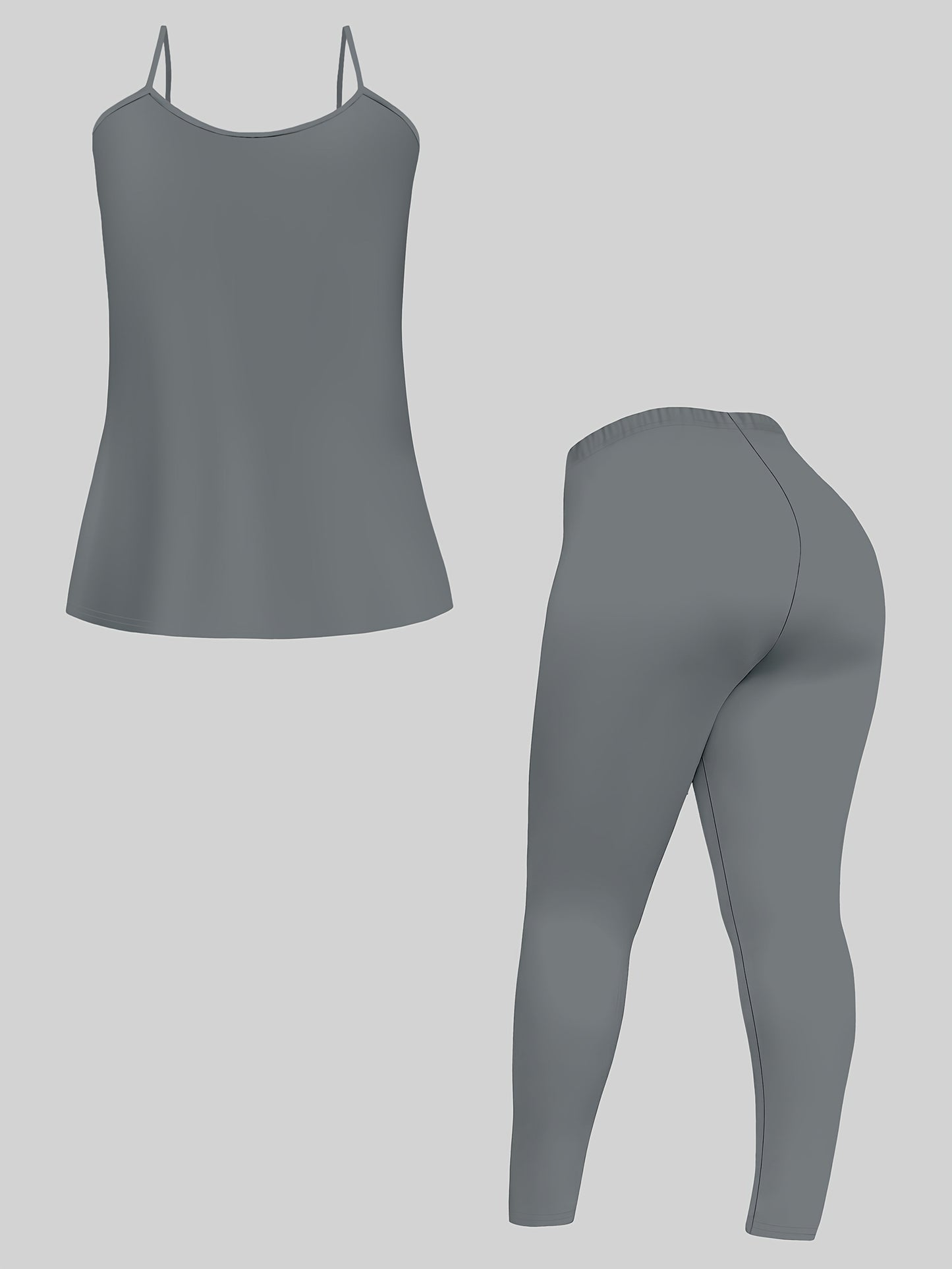 Plus Size Leopard Cardigan, Tank Top & Pants Set - Stretchy & Stylish