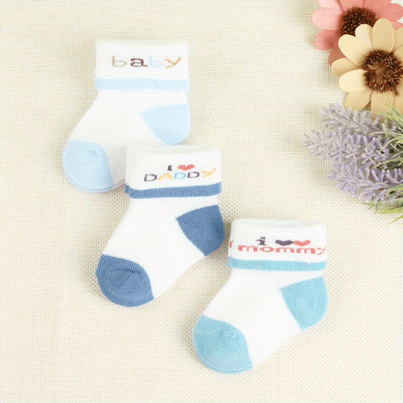 3 pairs of socks for boys aged 0-3 months