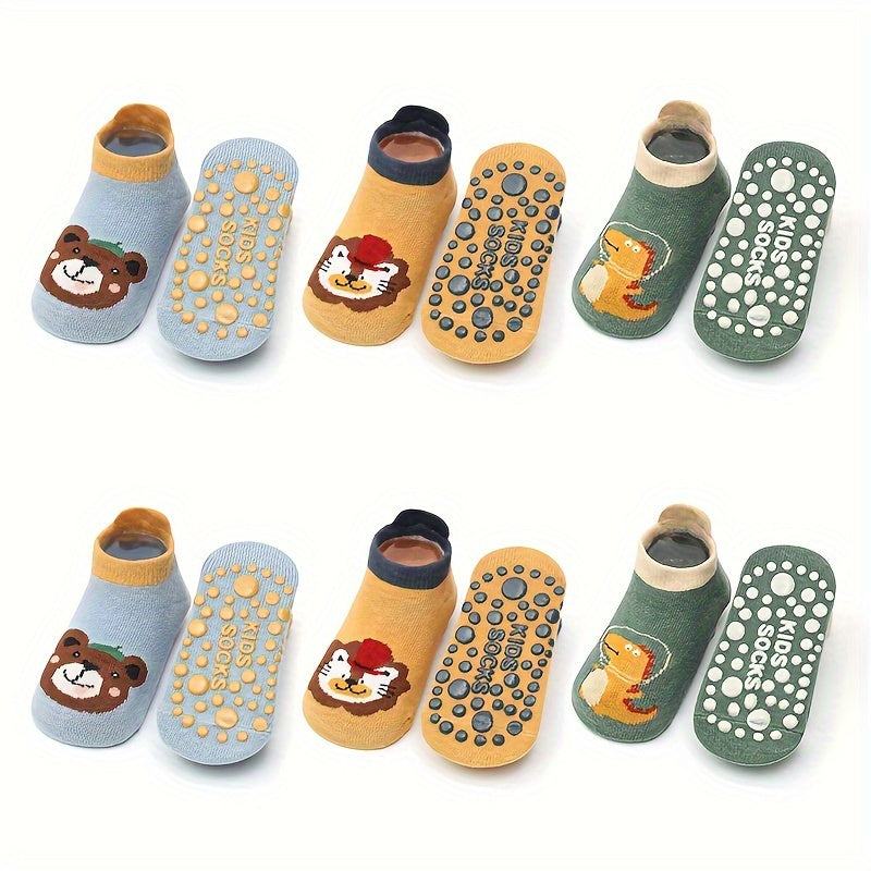Non-Slip Baby boy Socks 6 pairs 