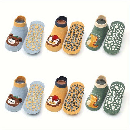 Non-Slip Baby boy Socks 6 pairs 