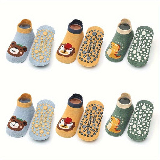 Non-Slip Baby boy Socks 6 pairs 