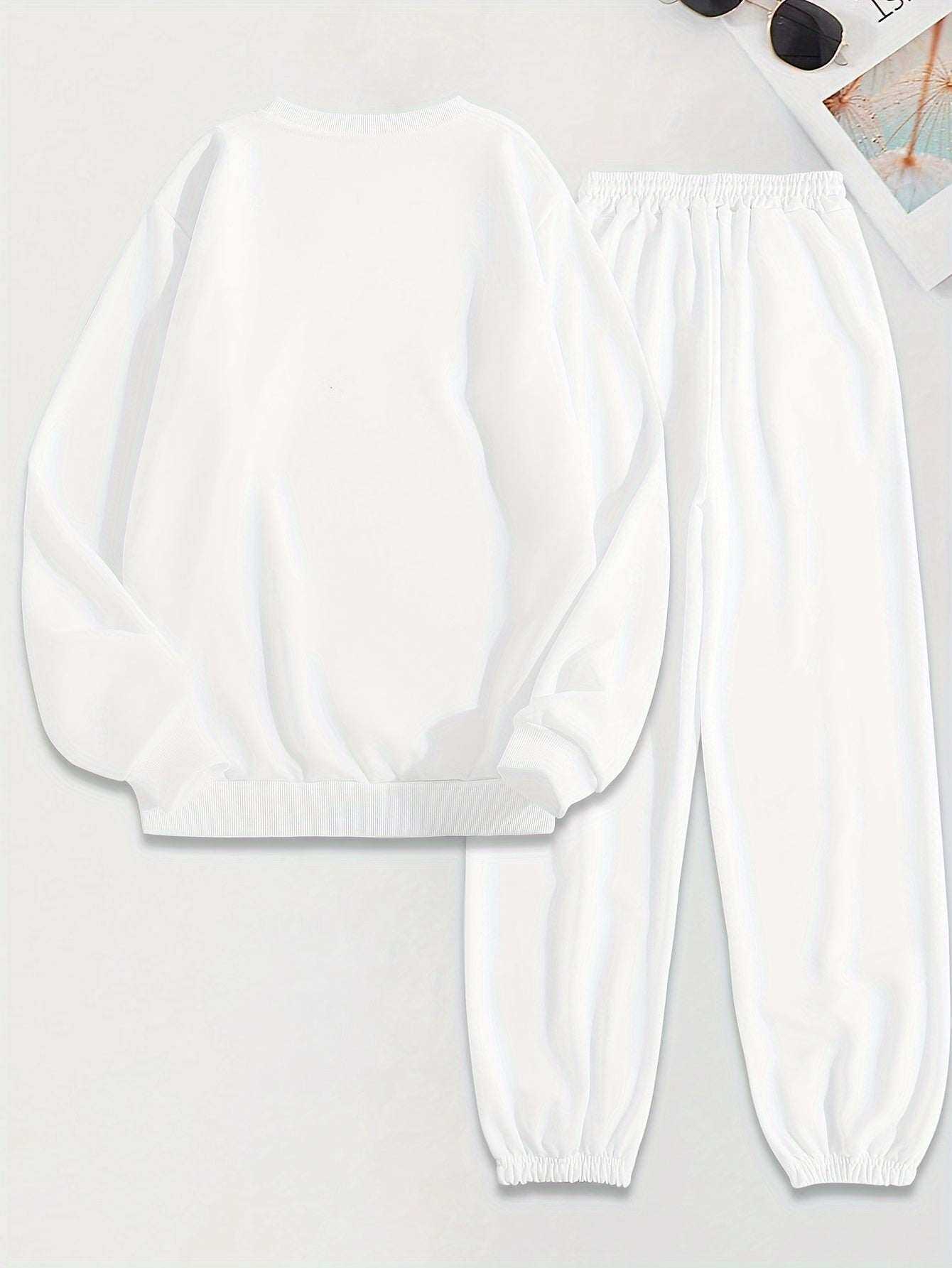 Women Cozy Heart Print Set