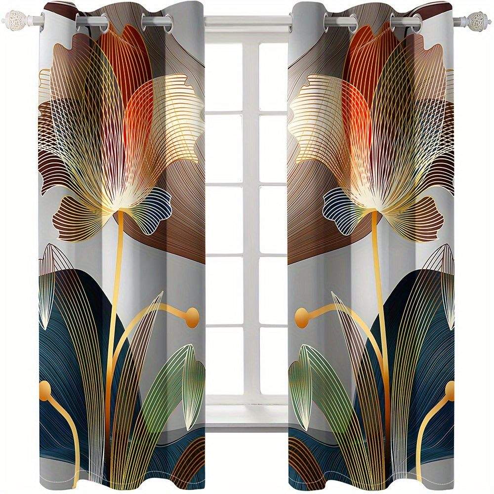 Glam Floral Curtains