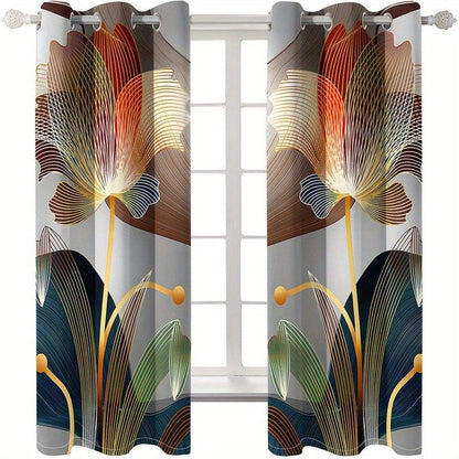 Glam Floral Curtains