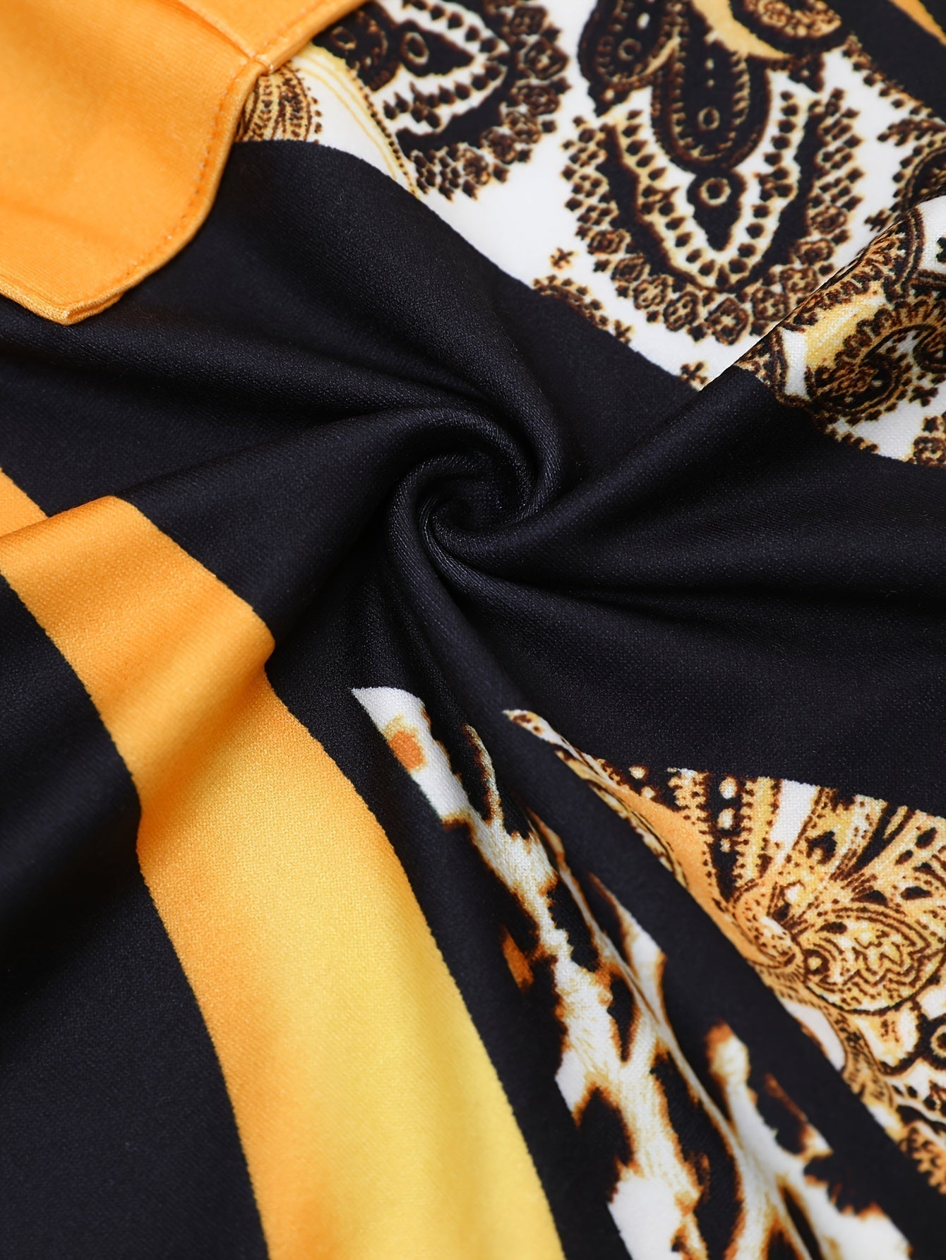 Fade Print Pocket Stitching Suit