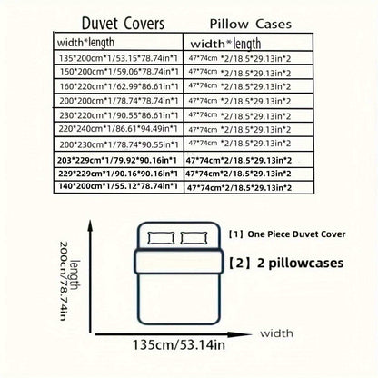 3pcs Floral Duvet Cover Set