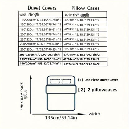  Tropical Floral Bedding Set 3 pcs