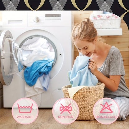 1 pc Simple Modern Style Cross Curve Pattern Printed Fleece Fitted Sheet - Bedroom Use Printed Bed Cover, Mattress Cover, Mattress Protector, Protective Cover, Bedding Accessories Do Not Include Pillowcase Can Be Sent as Gifts