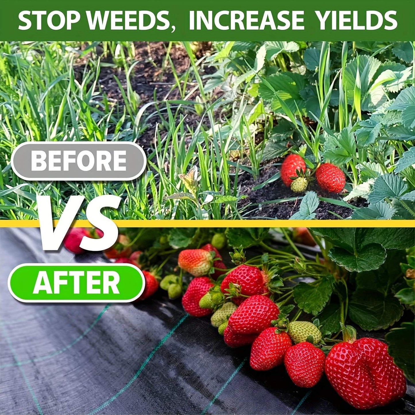 Heavy-Duty Black Garden Fabric - Weed Barrier & Ground Cover